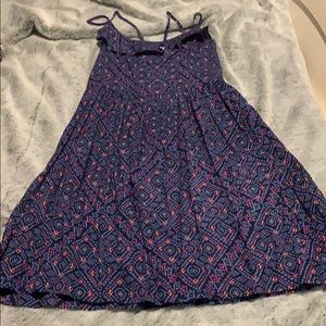 colored loose bottom dress